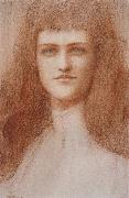 Fernand Khnopff Head of a Young Englishwoman Germany oil painting artist